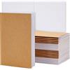 Paper Junkie Quaderni A5 Kraft Vuoti, Pacco da 24 Taccuini con 24 Fogli in Bianco (48 pagine) Ciascuno