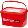 fischer Tasselli di espansione SX Plus 12 x 60, pratico secchio con 350 tasselli in nylon, tasselli per una tenuta ottimale quando si fissano in calcestruzzo, mattoni pieni, cemento cellulare, mattoni