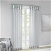 Madison Park Voile Privacy, Tenda filtrante per Camera da Letto e Appartamento, in Poliestere, Grigio Chiaro, 127 x 213,4 cm (Larghezza x Lunghezza), Confezione da 2