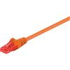 Goobay 95665 Cavo patch CAT 6, U/UTP, arancione, 25 m - miscela di rame CCA