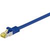 Goobay 10 cavi patch Goobay 91619 RJ45 CAT 6A S/FTP (PiMF), 500 MHz con cavo grezzo CAT 7, blu, 5 m - LSZH senza alogeni, rame, connettori RJ45 (CAT 6A)