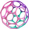 Bright Starts, Oball Easy Grasp Classic Ball Giocattolo per neonati in rosa/viola, età a partire dal neonato