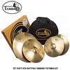 tamburo Set piatti per batteria Tamburo Ride 20 Crash 16 Hit-Hat 14 + borsa