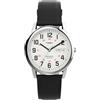 Timex Orologio analogico da uomo al quarzo con cinturino in pelle TW2W840009J, Nero