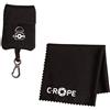 C-Rope Panno di pulizia in microfibra per fotocamera, obiettivo, laptop come panno per la pulizia, nero
