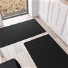 PETTI Artigiani Italiani - Tappeto Cucina, Passatoia Cucina, Tappeto Cucina Lavabile Antiscivolo, Tappeto Runner Cucina, Tappeto Tinta Unita 52x280 cm Nero, 100% Made in Italy