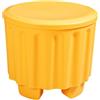 Jiuvaso Pouf Contenitore, poggiapiedi, Sedia da toeletta per Bambini e Adulti, Sgabello per Cambio Scarpe per corridoio, Camera da Letto, Soggiorno, Giallo