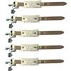 Your 1 Shop UK Morsetto di terra, argento, per cavi elettrici, termosifone, acqua, gas, tubo di messa a terra, regolabile, 14-135 mm, venduto come 1, 2, 5, 10 (5, argento)