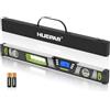 Huepar Livella digitale da 24 pollici, strumento professionale intelligente di precisione Torpedo, display LCD luminoso, avvisi acustici, fondo magnetico, IP54, resistente alla polvere e all'acqua