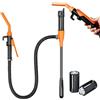 HSYWSH Pompa di trasferimento del carburante alimentata a batteria, Pompa portatile elettrica con controllo di flusso per benzina, diesel, olio, gas, acqua (arancione)