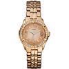 GUESS Orologio da donna in acciaio inossidabile bicolore con cristalli accentati, Tonalità oro rosa, Orologio da donna in acciaio inossidabile con cristalli accentati