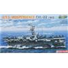 DRAGON D7054 U.S.S. INDEPENDENCE CVL-22 1943 KIT 1:700 Modellino