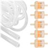 LBLNUGURI 5pcs Vuoto Microdermoabrasione Filtro Tubo In Silicone O Filtro In Plastica O Filtro Set Pezzi di Ricambio Per Vuoto Microdermoabrasione filtri tubo Microdermabrasion Parti punte