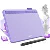 UGEE S640 Tavoletta grafica da 6 x 4 pollici con 10 tasti di scelta rapida Tavoletta grafica portatile con stilo passivo senza batteria a 8192 livelli compatibile con Windows Mac Android