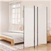 Generico Divisorio a 3 Pannelli Bianco 150x200 cm in Tessuto,Bianco,2.85kg,350178