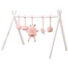 roba Baby Gym & Montessorie - Arco da Gioco per Bambini in Legno, Giocattolo con Ciondolo roba Style - Activity Center & Trapezio a Partire dai 3 Mesi - Rosa