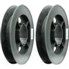 Schellenberg 11900 Puleggia per tapparelle avvolgibili Maxi, per alberi ottagonali da 60 mm, diametro 19 cm, si adatta alla larghezza della cinghia di 23 mm, nero (Confezione da 2)