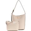 GUESS borsa a tracolla borsa per utensili Meridian II Bucket Bag Ivory avorio