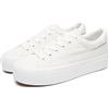 THATXUAOV Scarpe casual da donna stringate comode scarpe da passeggio, bianco, 39 EU