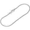 NKlaus Bracciale 925 Argento Sterling 20cm Pantera Catena Donna Serpente Bracciale Catena Nuovo 12836