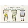L'Erbolario COLLEZIONE CREME MANI DUE CON CREMA MANI LIMONE 30 ML + CREMA MANI E UNGHIE OLIO DI OLIVA 30 ML + CREMA NUTRIENTE MANI ROSA 30 ML