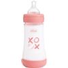 CHICCO BIBERON P5 240ML MED SILICONE GIRL