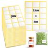 com-four® 240 etichette congelatore 2,5 x 2,0 cm - adesivi scrivibili - etichette per alimenti, barattoli e contenitori (Etichette bianche per congelatore - 240 pezzi)