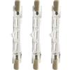 WOLTHID Lampadina alogena dimmerabile AC220V-240V R7S 60W 100W 150W 200W 2700K Lampadine proiettore bianca calda J78 Lampadina di sicurezza lineare 150W 3 pezzi