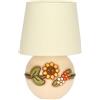 THUN - Lampada da Tavolo, Decorazione con Girasole in Ceramica Decorata a Mano, Versione Piccola, Linea Country, 15x16.5 cm h