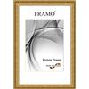 FRAMO Cornice foto barocco 15 x 25 cm in legno massello | Bordeaux Dorato | Colore/dimensione selezionabile | Cornice antica d'epoca retrò N°059