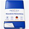 PROCAVE - Coprimaterasso Impermeabile in Blu, Traspirante e Lavabile, 70 x 200 cm, per Materasso Altezza 10 cm, Made in Germany