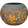 Generico Garden Hollow Vintage Metal Solar Lantern, Decorazioni da tavolo a LED a energia solare impermeabile