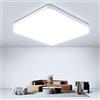 YICALE LED soffitto luce quadrata, 50W 6500K luce moderna bianco freddo, Ø30CM LED soffitto luce cucina, pannello di luce LED per camera da letto bagno soggiorno
