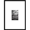 Americanflat Cornice 30x42 cm Nera - Cornice Foto 10x15 cm con Passepartout o 42x30 cm Senza Passepartout - Portafoto con Bordo Sottile in PVC e Pannello Protettivo in Plastica