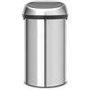 Brabantia Touch Bin Pattumiera con Coperchio Rimovibile, Matt Steel, 60 L | Capacità XXL, Spazzatura da cucina in acciaio, Ampia apertura Soft-Touch, Facile da pulire, Sacchetti inclusi (Code H)