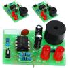 jojofuny 3 Set Kit Fai da Te per Saldatura Circuito Lampeggiante Led, Scheda a Frequenza Variabile Verde e Componenti Inclusi, per Esperimenti Elettrici e Assemblaggio Pratico