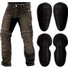 WinNet Jeans da Moto con Inserti in Kevlar Anti Abrasione da Uomo