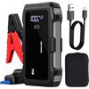 Mimoqk Avviatore di emergenza per batteria auto, ricarica rapida USB, illuminazione a 3 modalità, per camion, moto, barche, camper, motoslitte, trattori, SUV