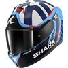 SHARK, Casco Moto Integrale SKWAL i3 REPLICA RAUL FERNANDEZ Black Blue White BBW, S