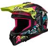 LS2, Casco Moto Cross FAST II GORILLA Purple H-V Yellow, S