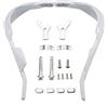 GOOFIT Paramani Moto Enduro 22mm Universali Alluminio Acerbis Manubrio Motocross Pit Bike Sostituzione per ATV Quad Scooter off-Road Ciclomotore Bianco