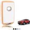TOOMUME Cover Chiave TPU, Custodia Chiave Adatto per Mazda 2/3/6 M2 M3 M6 CX-3 CX-4 CX-5 CX-8 CX-9 CX-30 CX-50 CX-60 CX-90 MX-5 MX-30 Axela, Copri Chiavi Guscio Chiave Auto Telecomando - Smart Key