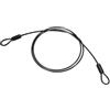 PATIKIL Filo Acciaio Inossidabile Rivestito Vinile 1/8 Dia Anelli, 3.3ft (40) Cavo Flessibile Catena Sicurezza Lanyard per Illuminazione Palco Esterna Lucchetti Bagagli, Nero