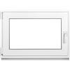 Framex Fenstiger Finestra Cantina PVC 80x50 cm Bianco Anta-Ribalta DIN Sinistra | Doppio Vetro 32 mm, Larghezza x Altezza: 800 x 500 mm, per Cantina, Garage, Casetta da Giardino e Ripostiglio