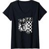 Ska Music è la vita Ska Punk Dance Donna La musica ska è la vita Ska Reggae Punk Maglietta con Collo a V