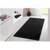 HANSE Home - Tappeto a Pelo Basso Fancy, in Polipropilene, 80 x 200 x 0,7 cm, Colore: Nero
