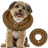 Hjumarayan Collare Post Operatorio, per Cani per Collo e Parte Superiore del Corpo, Collare Elisabettiano Morbido Imbottito Impermeabile, Alternativa al Collare Rigido, Marrone Cacao S