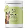 Annimally Polvere Weight Gainer per Cavalli - Mangime Complementare in Polvere con Proteine di Soia, Olio di Semi Canapa, Bockshornklee, Luzerne e Pfefferminze - Alimento Complementare per Cavalli