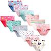 Adorel Slip Mutandine Cotone Culotte Intimo Bambine Confezione da 12 Gelato 5-6 Anni (Dimensioni del Produttore 130)