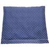 NATURMOOR Cuscino termico ai noccioli di ciliegia 19×18 cm - dispositivo medico di classe I CE in cotone, applicazione caldo e freddo, blu con puntini bianchi